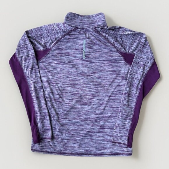 HEAD Women's PURPLE 1/2 Zip Pullover Long Sleeve Top Size Large Warm Up Tennis - Picture 6 of 8